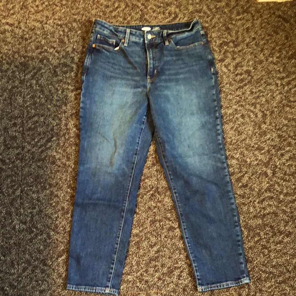 Old Navy Straight Leg High Rise Jeans